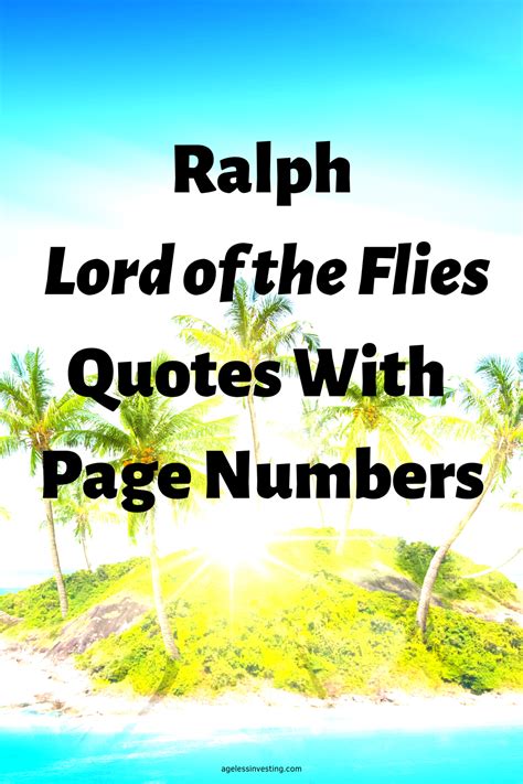 Quotes About Ralph From Lord Of The Flies .